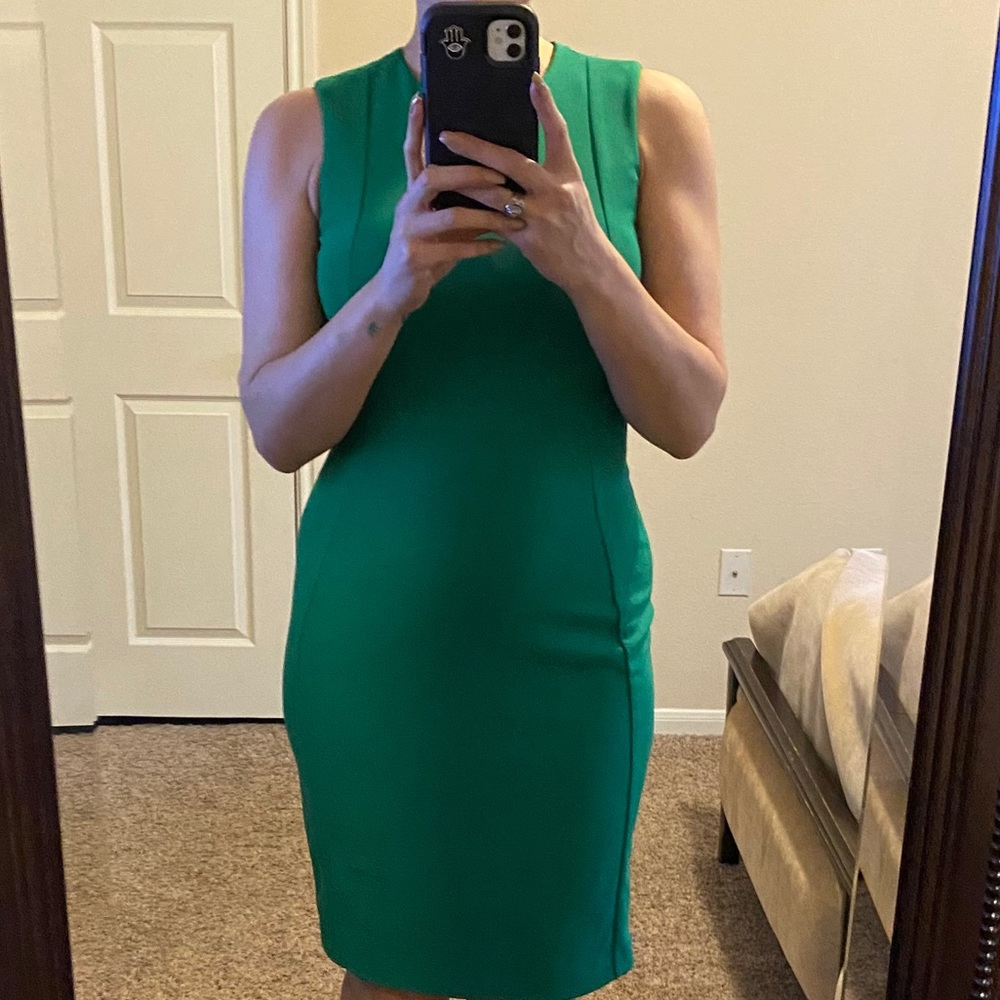 Green Calvin Klein dress